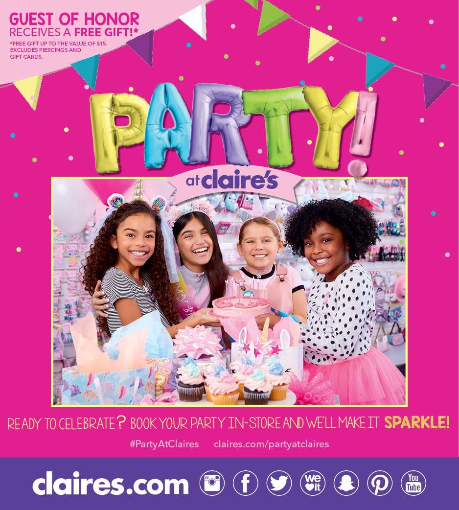 Claire's Birthday Parties